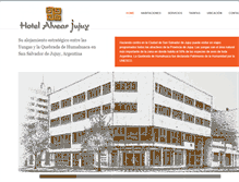 Tablet Screenshot of hotelalvearjujuy.com.ar